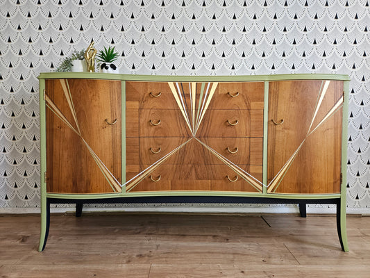 Vintage Strongbow sideboard green/navy