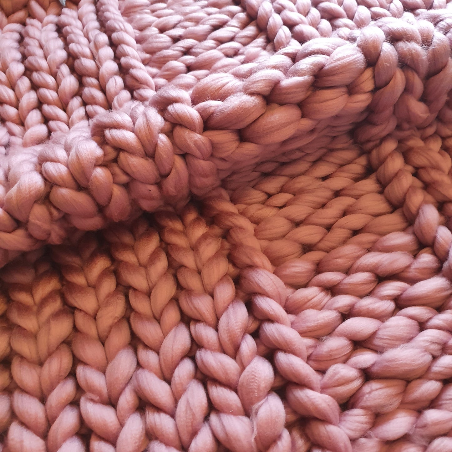 Custom chunky wool blanket